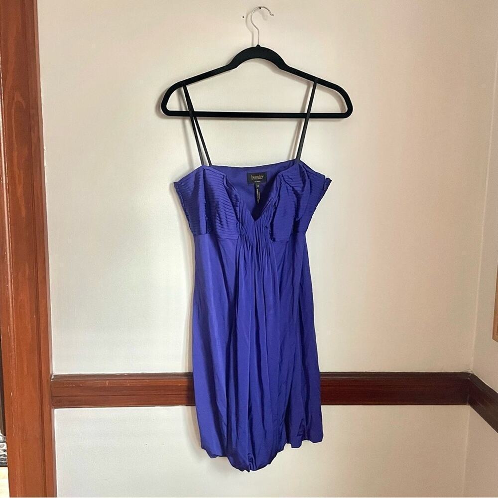 Laundry By Shelli Segal Vibrant Purple Strapless Mini Dress